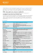 Preview for 3 page of Sony HDR-TD30V Specifications