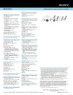 Preview for 2 page of Sony HDR-TG5V Specifications