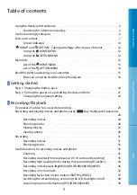 Предварительный просмотр 3 страницы Sony HDR XR 105 E User Manual