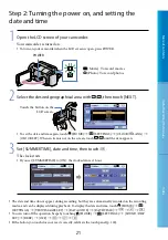 Предварительный просмотр 21 страницы Sony HDR XR 105 E User Manual