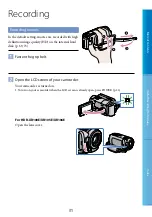 Предварительный просмотр 31 страницы Sony HDR XR 105 E User Manual