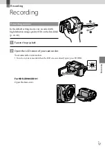 Предварительный просмотр 17 страницы Sony HDR-XR100 Operating Manual