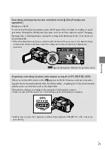 Предварительный просмотр 21 страницы Sony HDR-XR100 Operating Manual