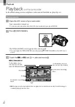 Предварительный просмотр 22 страницы Sony HDR-XR100 Operating Manual