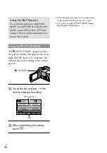 Предварительный просмотр 46 страницы Sony HDR-XR100 Operating Manual