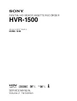 Preview for 1 page of Sony HDV HVBK-1505 (Japanese) Service Manual