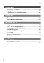 Preview for 8 page of Sony HDV HVR-A1U Operating Manual