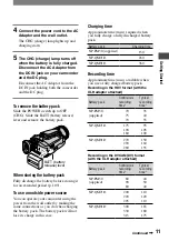 Preview for 11 page of Sony HDV HVR-A1U Operating Manual