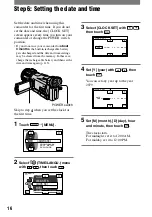 Preview for 16 page of Sony HDV HVR-A1U Operating Manual