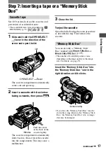 Preview for 17 page of Sony HDV HVR-A1U Operating Manual