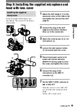 Preview for 19 page of Sony HDV HVR-A1U Operating Manual