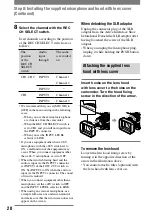 Preview for 20 page of Sony HDV HVR-A1U Operating Manual