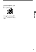 Preview for 21 page of Sony HDV HVR-A1U Operating Manual