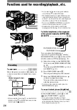 Preview for 24 page of Sony HDV HVR-A1U Operating Manual