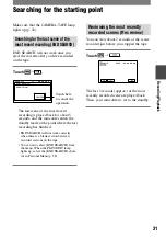 Preview for 31 page of Sony HDV HVR-A1U Operating Manual