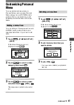 Preview for 67 page of Sony HDV HVR-A1U Operating Manual