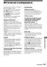 Preview for 103 page of Sony HDV HVR-A1U Operating Manual