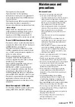 Preview for 111 page of Sony HDV HVR-A1U Operating Manual