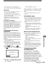 Preview for 113 page of Sony HDV HVR-A1U Operating Manual