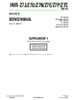 Preview for 342 page of Sony HDV HVR-Z7E Service Manual