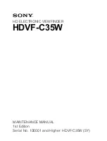 Sony HDVF-C35W Maintenance Manual предпросмотр