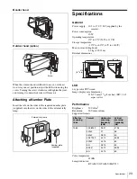 Предварительный просмотр 23 страницы Sony HDVF-C750W Operation Manual