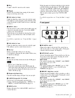 Preview for 7 page of Sony HDVF-EL20 Operation Manual