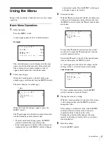 Preview for 17 page of Sony HDVF-EL20 Operation Manual