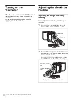 Предварительный просмотр 36 страницы Sony HDVF-EL70 Operation Manual