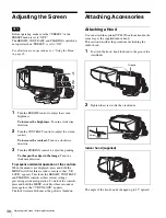 Предварительный просмотр 38 страницы Sony HDVF-EL70 Operation Manual