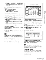 Preview for 15 page of Sony HDW-1800 Operation Manual