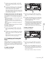 Preview for 47 page of Sony HDW-1800 Operation Manual