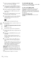 Preview for 52 page of Sony HDW-1800 Operation Manual