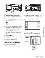 Preview for 57 page of Sony HDW-1800 Operation Manual