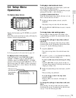 Preview for 75 page of Sony HDW-1800 Operation Manual