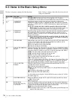 Preview for 78 page of Sony HDW-1800 Operation Manual