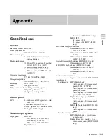 Preview for 109 page of Sony HDW-1800 Operation Manual