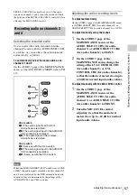 Preview for 57 page of Sony HDW-650 Operation Manual