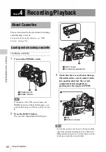 Preview for 62 page of Sony HDW-650 Operation Manual