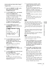 Preview for 73 page of Sony HDW-650 Operation Manual