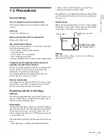 Предварительный просмотр 15 страницы Sony HDW-790 Operation Manual