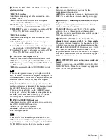 Предварительный просмотр 21 страницы Sony HDW-790 Operation Manual