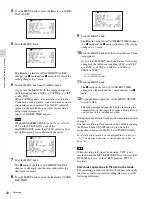 Предварительный просмотр 42 страницы Sony HDW-790 Operation Manual