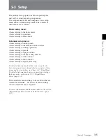 Preview for 31 page of Sony HDW-D2000 Operation Manual