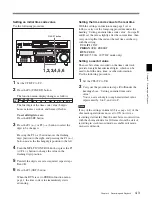 Preview for 40 page of Sony HDW-D2000 Operation Manual