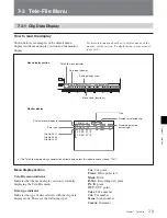 Preview for 75 page of Sony HDW-D2000 Operation Manual