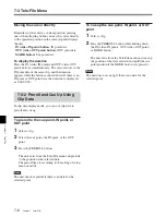 Preview for 78 page of Sony HDW-D2000 Operation Manual