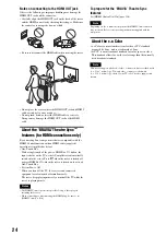 Preview for 24 page of Sony HES-V1000 - Home Entertainment Server Operating Instructions Manual