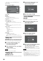 Preview for 34 page of Sony HES-V1000 - Home Entertainment Server Operating Instructions Manual