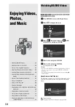 Preview for 54 page of Sony HES-V1000 - Home Entertainment Server Operating Instructions Manual